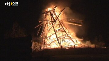 RTL Nieuws Historische molen verwoest