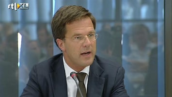 RTL Z Nieuws Rutte: om te beginnen ben ik u excuses verschuldigd; een ongelukkige som