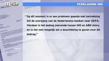 RTL Z Nieuws Problemen bij ING