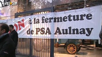 RTL Z Nieuws Werknemers Peugeot voeren actie tegen sluiting fabriek