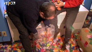 RTL Nieuws NYC test confetti voor nieuwjaarsnacht