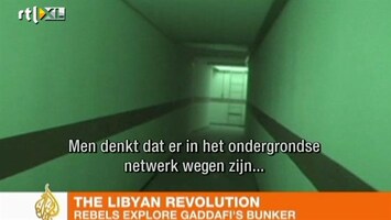 RTL Nieuws Geheime tunnels onder complex Khadaffi