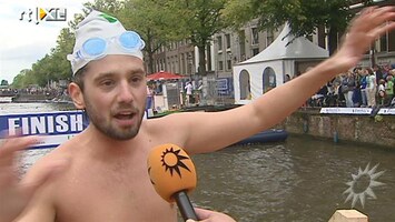 RTL Boulevard Ruud Feltkamp doet City Swim op dooie akkertje