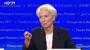RTL Z Nieuws Lagarde (IMF): banken moeten hun buffers snel verhogen