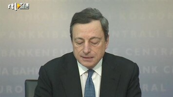 RTL Z Nieuws Draghi somber over economie, klaar om in te grijpen