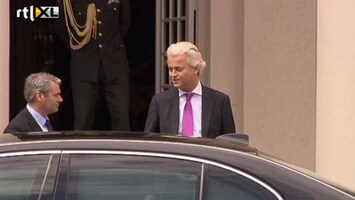 RTL Nieuws Wilders op audiëntie bij de Koning