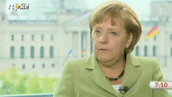 RTL Nieuws Merkel wil van Europa politieke unie maken