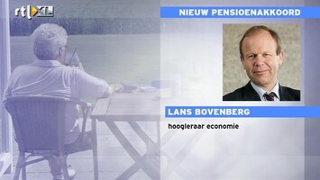 RTL Z Nieuws Hoogleraar Lans Bovenberg: ontzettend veel zaken moeten nog worden geregeld in pensioenakkoord