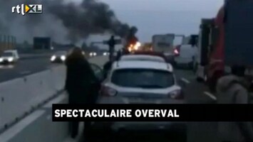 RTL Z Nieuws Spectaculaire overval op vrachtwagens