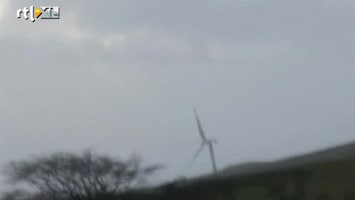 RTL Nieuws Windmolen verwoest door harde wind
