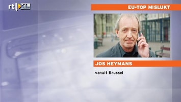 RTL Nieuws Jos Heymans: geen verrassing dat EU-top mislukt