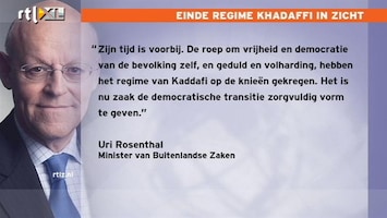 RTL Nieuws 'Tijd Khadaffi is voorbij'