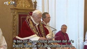 RTL Boulevard Paus Benedictus houdt ermee op