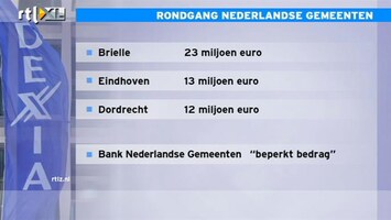RTL Z Nieuws Nederlandse gemeenten stallen miljoenen bij Dexia
