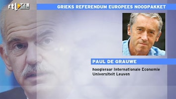 RTL Z Nieuws Bij nee waarschijnlijk faillissement Griekenland'