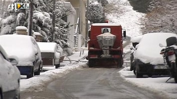 RTL Nieuws Zeldzaam winterweer in Athene