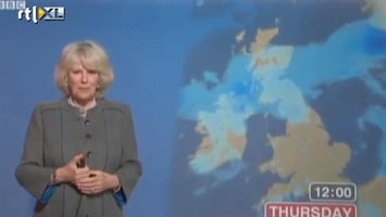 Editie NL Camilla presenteert het weerbericht