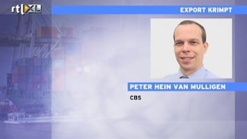 RTL Z Nieuws CBS: krimp export is een domper