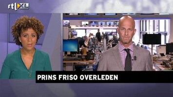 RTL Z Nieuws Prins Friso overleden op Huis Ten Bosch
