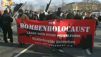 RTL Nieuws 2004: Neonazi's herdenken slachtoffers bombardement Dresden