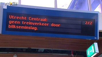 RTL Z Nieuws Treinverkeer rond Utrecht komt weer langzaam op gang
