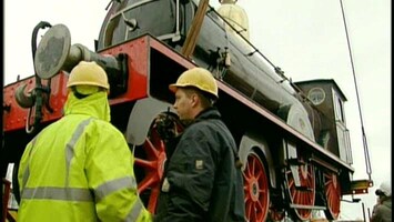 RTL Transportwereld Speciaal Transport van antieke Stoomlocomotieven