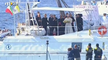 RTL Nieuws Paus herdenkt verdronken asielzoekers Lampedusa