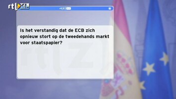 Special: De Kijker Aan Zet Is het verstandig dat de ECB zich opnieuw stort op de tweedehands markt voor staatspapier?