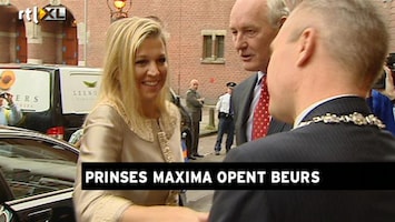 RTL Z Nieuws Maxima opent vernieuwde handelsvloer op de beurs