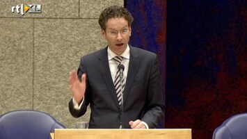 RTL Z Nieuws Dijsselbloem: zeker aandringen op 'werk boven inkomen' met name bij banken in staatshanden