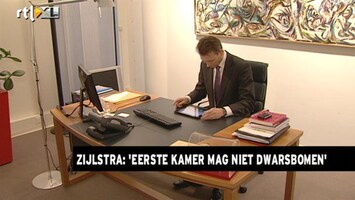 RTL Z Nieuws Zijlstra (VVD): Eerste Kamer opdoeken als deze werk Tweede Kamer overdoet