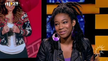 RTL Boulevard The Voice finalist aan de desk