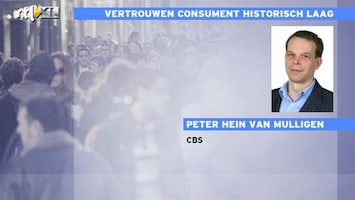 RTL Z Nieuws CBS: recessie vooral door terughoudende consumenten