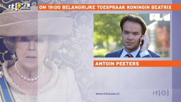 Editie NL 'Toespraak Beatrix komt als een verrassing'