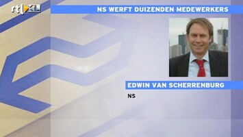 RTL Z Nieuws Goed nieuws voor mensen zonder werk: NS gaat duizenden nieuwe medewerkers werven