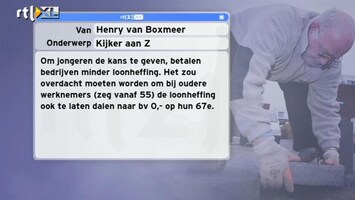 Special: De Kijker Aan Zet Helpt het om voor oudere werknemers (zeg vanaf 55) de loonheffing te laten dalen naar 0 op hun 67e