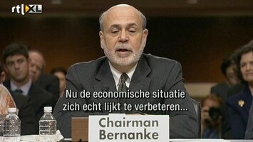RTL Z Nieuws Beleggers schrikken van woorden Bernanke over QE