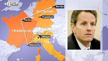 RTL Z Nieuws Geithner in Europa: de lamme helpt de blinde