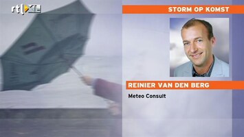 RTL Z Nieuws Eerste schades gemeld door zware storm