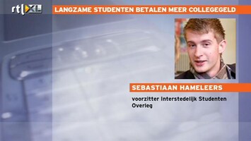 RTL Z Nieuws Langzame studenten moeten voortaan meer collegegeld betalen