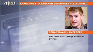 RTL Z Nieuws Langzame studenten moeten voortaan meer collegegeld betalen