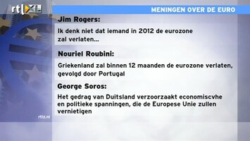 RTL Z Nieuws 14:00 uur: Beursgoeroes denken dat Griekenland wel/niet eurozone gaat verlaten