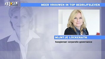RTL Z Nieuws Steeds meer vrouwen in top bedrijfsleven