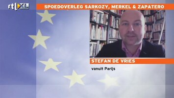 RTL Z Nieuws Gesprek Merkel en Sarkozy zal weinig opleveren