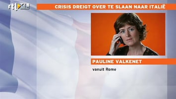 RTL Z Nieuws De crisis slaat over naar Italië: een verslag