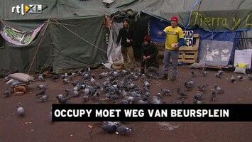 RTL Z Nieuws Occupyers moeten vertrekken van Beursplein
