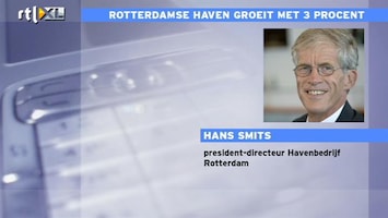RTL Z Nieuws Haven Rotterdam merkt 'ietwat' van economische crisis