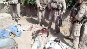RTL Z Nieuws Militairen VS plassen over dode Talibanstrijders