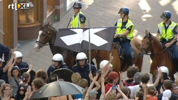 RTL Nieuws ME grijpt hardhandig in bij cultuurprotest