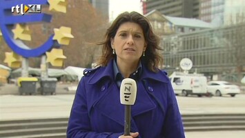 RTL Z Nieuws ECB verlaagt rente naar 1%, Hella Hueck doet verslag vanuit Frankfurt